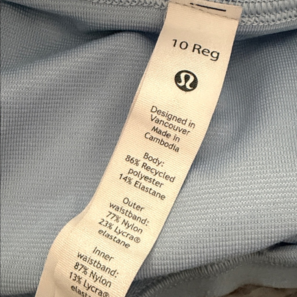 Light Blue lululemon Athletic Shorts - Picture 3 of 3